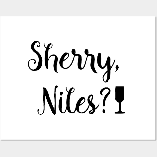 Frasier - Sherry, Niles? Wall Art by qpdesignco